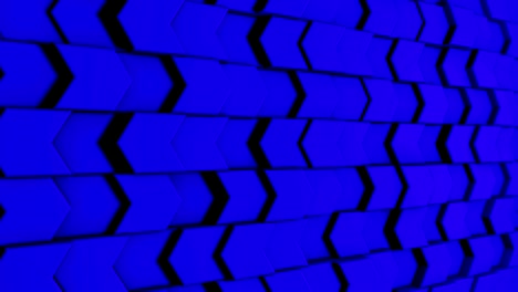 3D background animation of stylish stone arrows wall. Looped