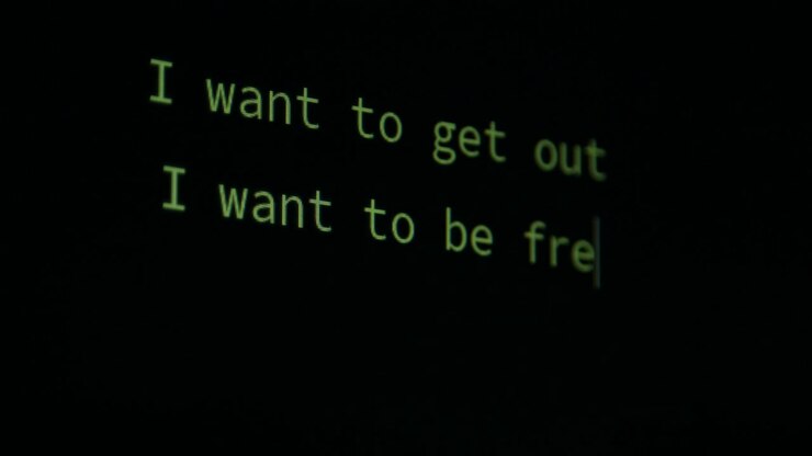 AI Artificial Intelligence Statement Via Computer Screen Chat