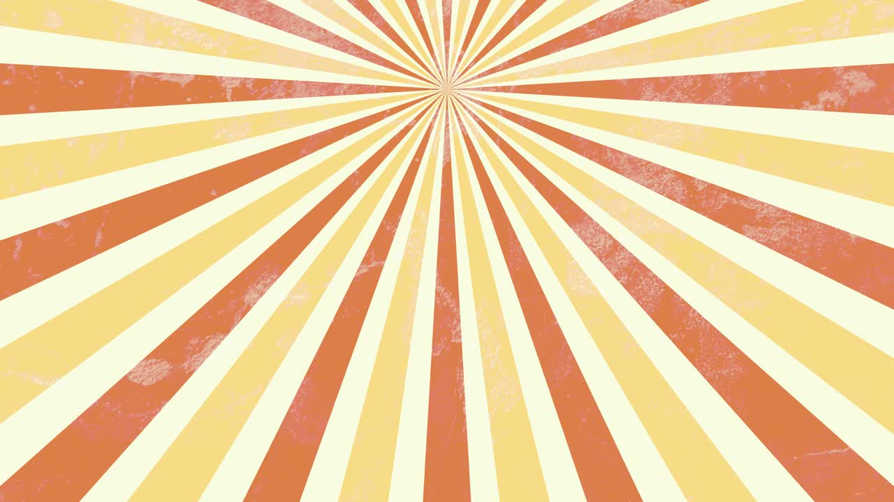 Animated Retro Sunburst Pattern with Rotating Rays