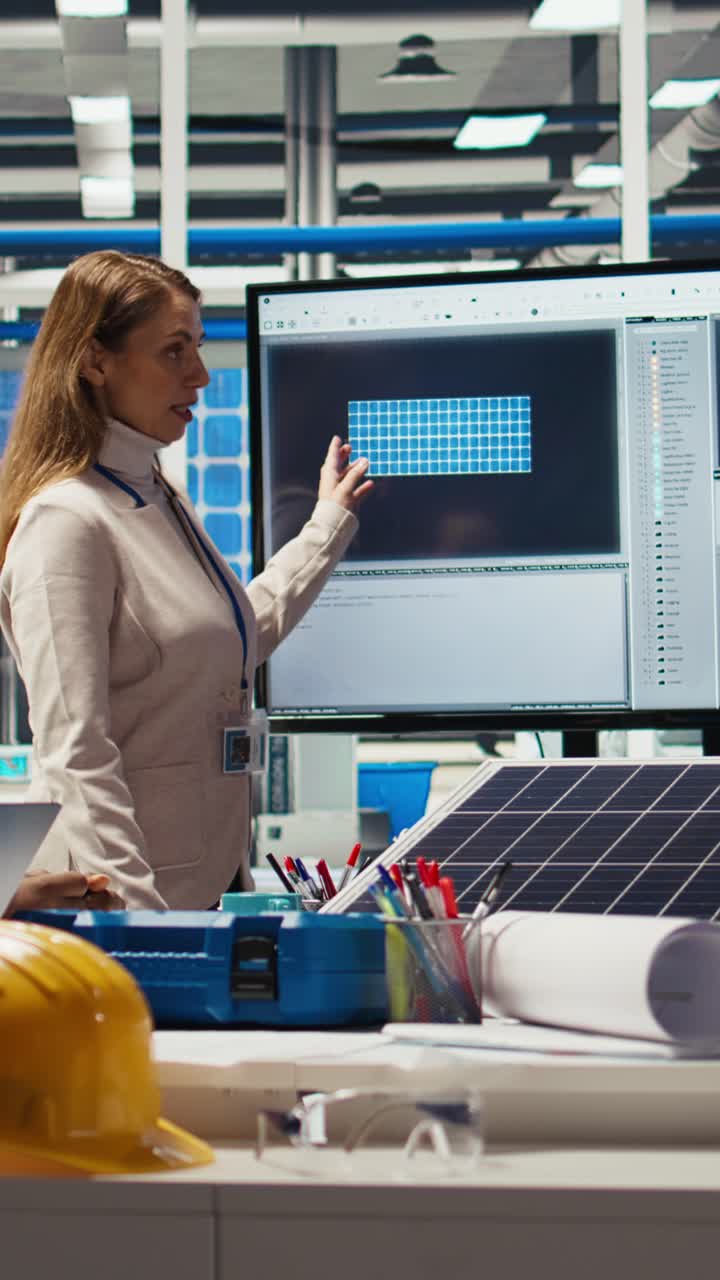 Vertical video Investors meet to discuss automation strategies for solar panel production