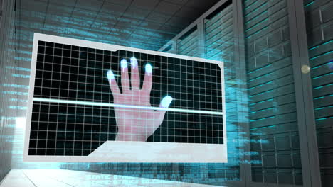 pantalla que muestra una situación futurista