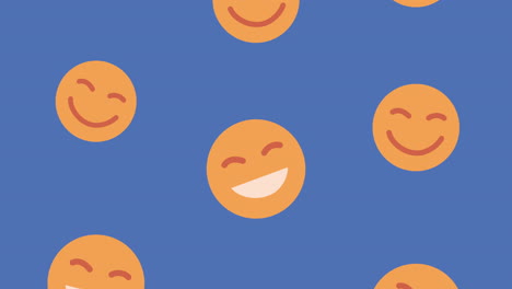 emoticons smiling faces animation pattern