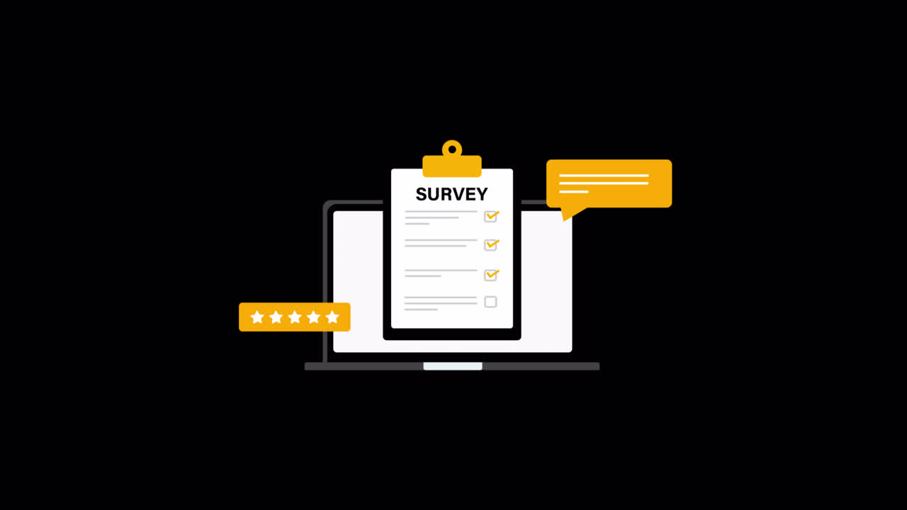 Online Survey Completion and Customer Feedback Animation