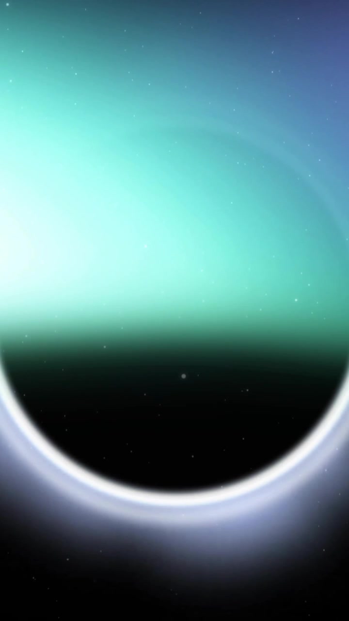 Animazione di scie luminose e cerchio su sfondo nero