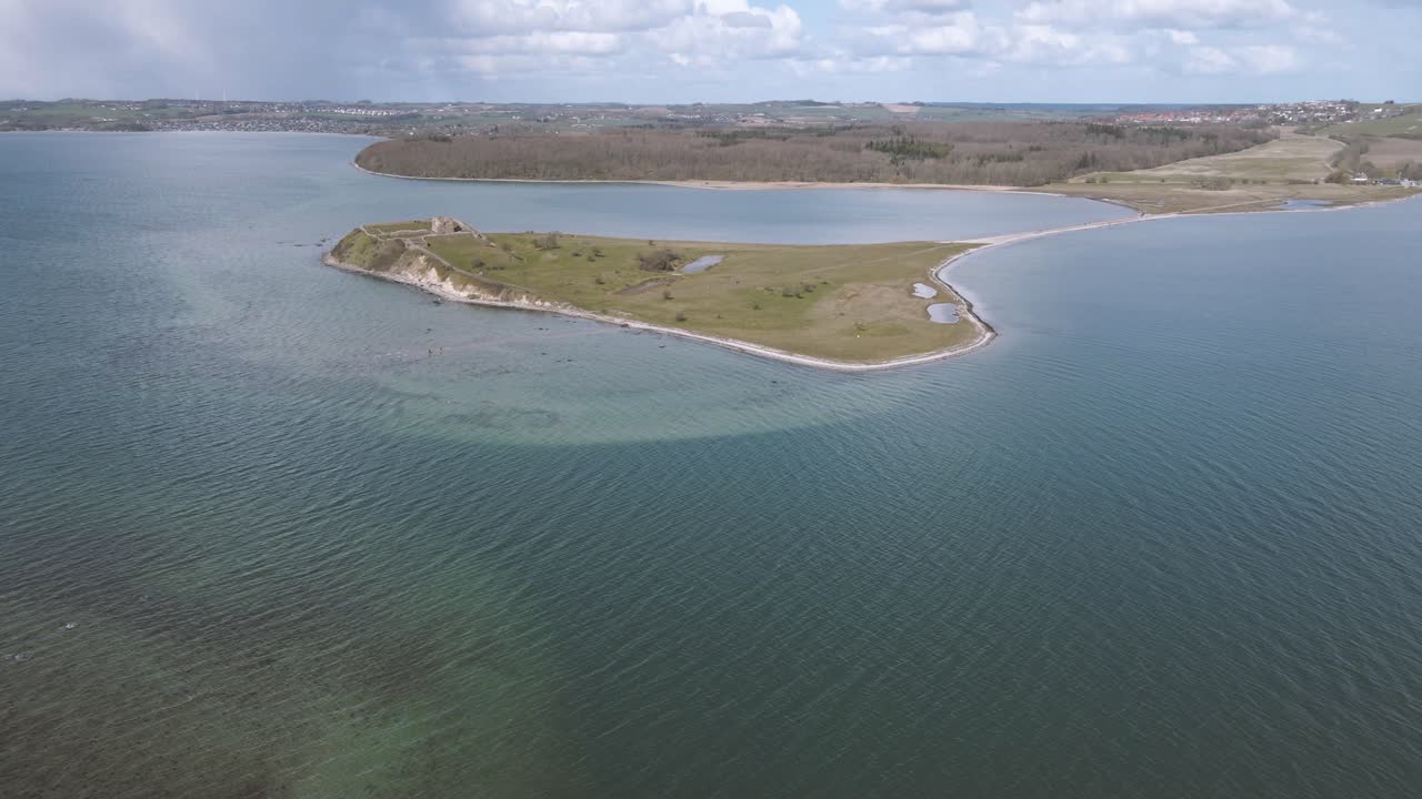 la península danesa, agua hermosa y clima agradable