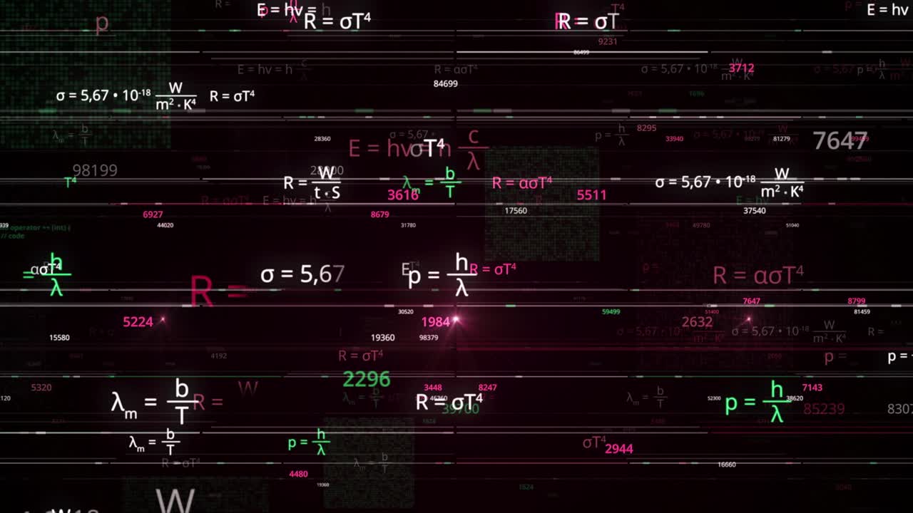Abstract Mathematical Equations Visualization