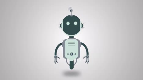 Animation-of-ai-robot-icon-on-white-background