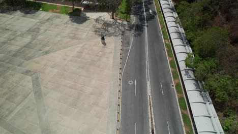 aerial zenith view: central university of venezuela campus landscape