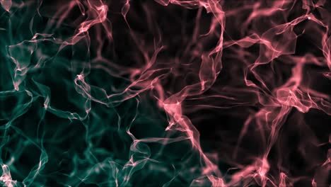 4k - langzame bewegingen van rook en gassen in de lucht - langzame beweging vuur achtergrond - loopbaar - digitale bewegende wolken - stofwolk in het universum