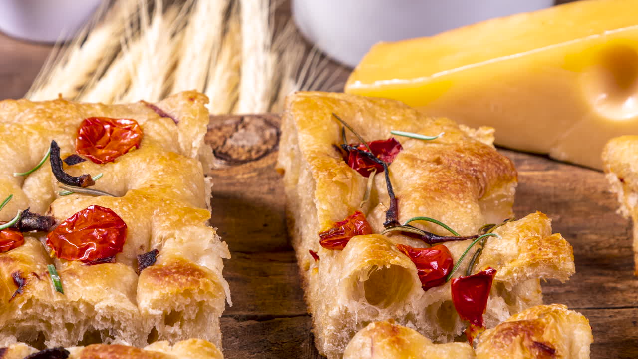 pan plano italiano casero - focaccia contorta