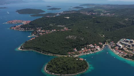 Croatian-Islands-By-Adriatic-Sea-In-Summer-From-Zrnovo-In-Korcula,-Croatia