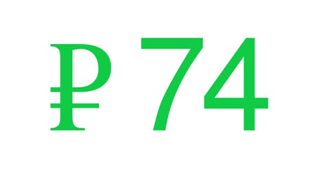 russian ruble is valued between 0-100 - russian ruble symbol followed by 0 to 100 digits - chroma key - russian ruble currency symbol - ₽ - russian ruble currency symbol icon - rubles with zero-hundred numbers advance in 10 seconds