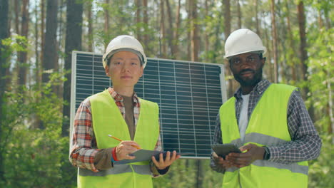 pv system workers portrait