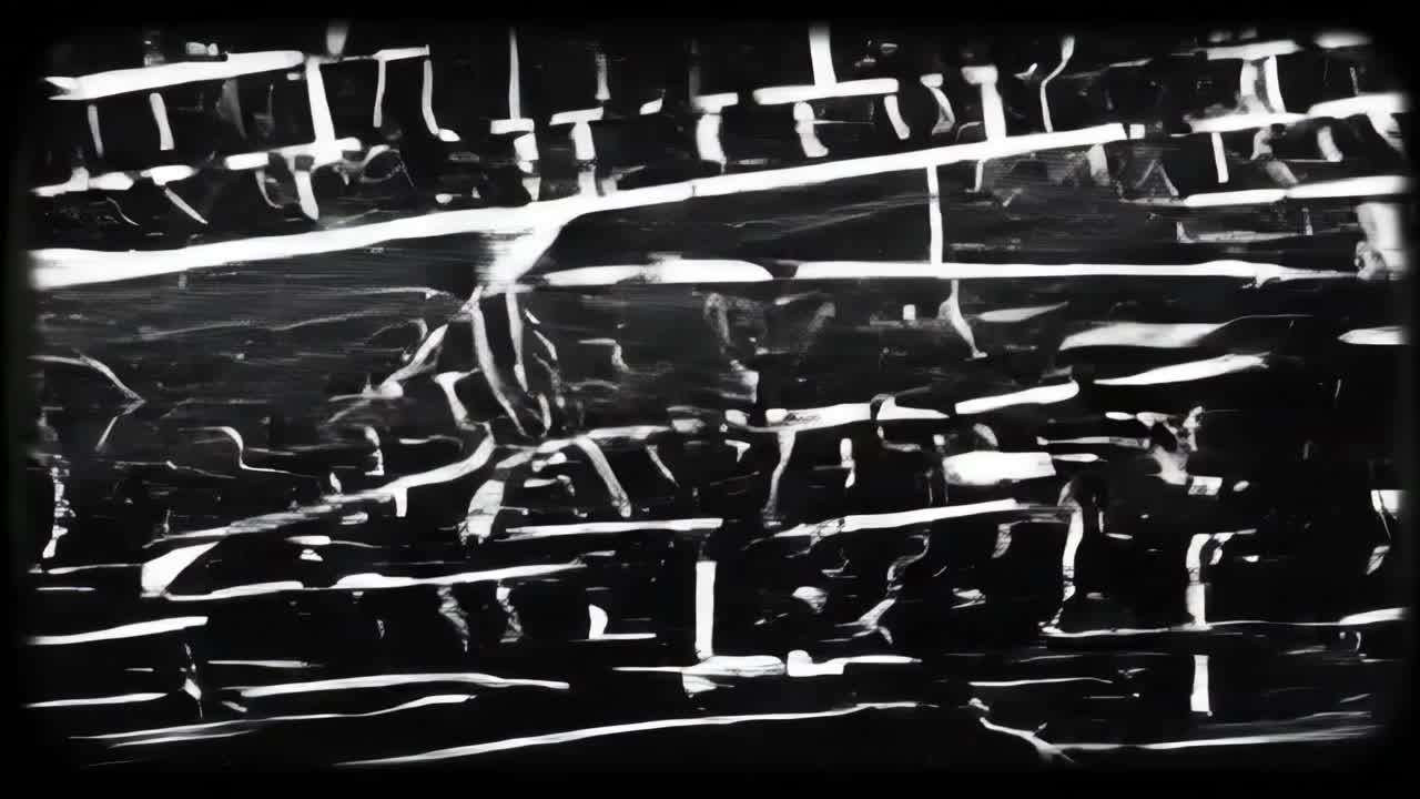 Black and White Frozen Landscape