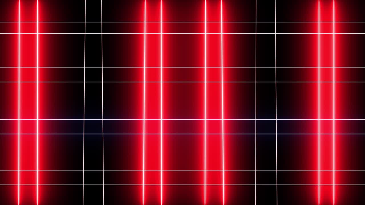 추상적이고 창의적인 네온 라인, 바 루프 애니메이션