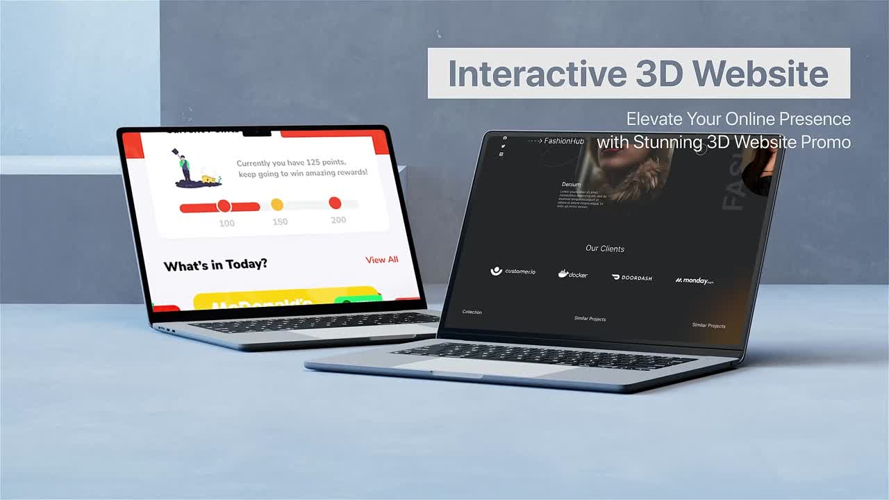 Modern Laptops Showcasing Interactive Digital Websites