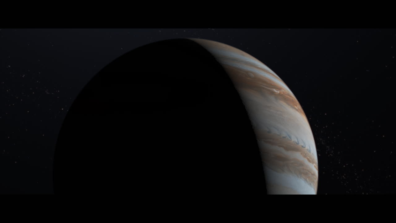 Jupiter planet viewed from space