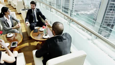 gulf region male female business team conference meeting