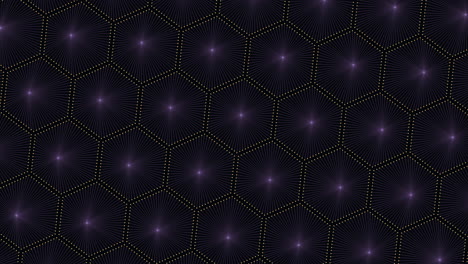 a pattern of hexagons with dots