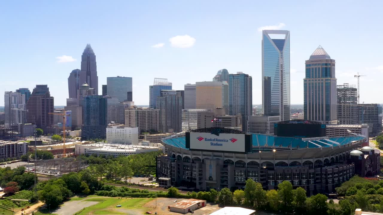 Bank of America Stadium for the Carolina Panthers in Downtown Charlotte