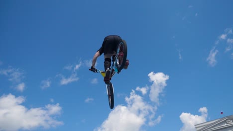 bmx rider performing a jump