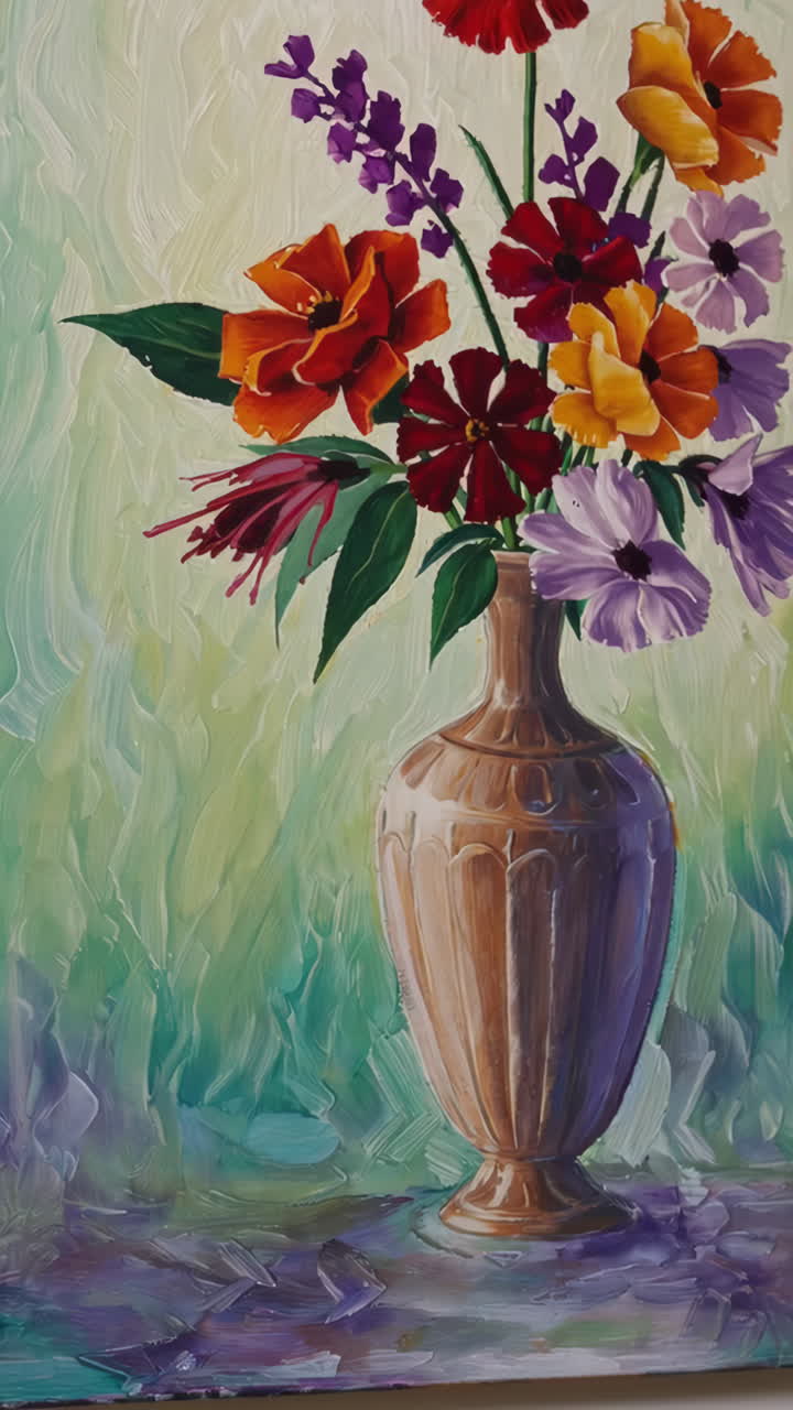 Colorful Floral Still Life Painting