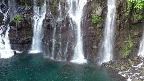 grand galet falls at the cascade langevin on the island of réunion