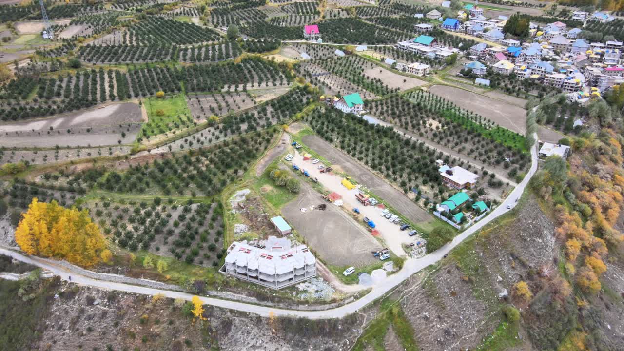 k 작은 마을의 항공 샷