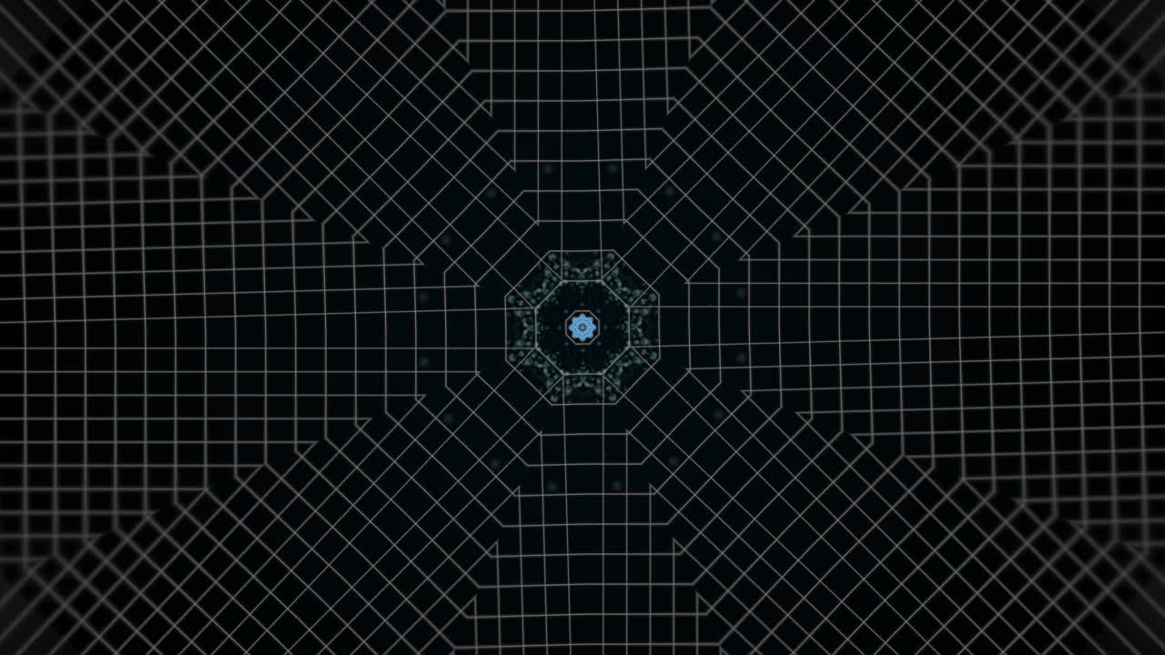 Black background with circulating numbers in 4k video.