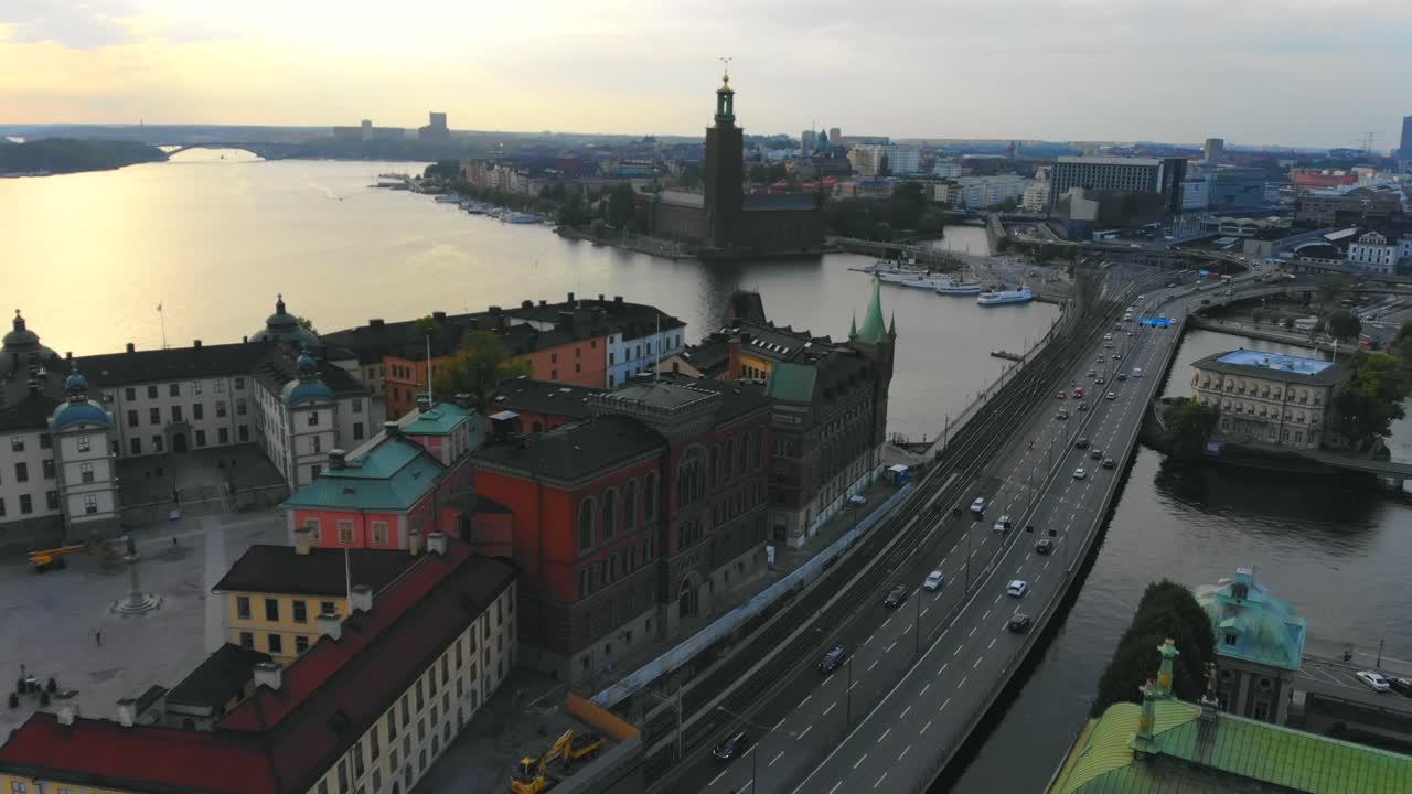 imágenes de drones de estocolmo suecia