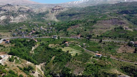 panoramic view of the famous kadisha valley in lebanon