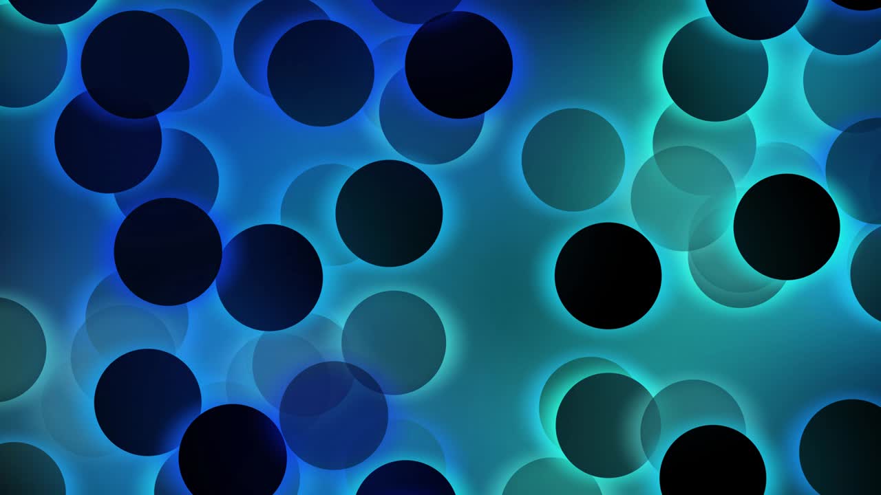 Abstract floating circle patterns with illuminated and glowing light effect,Abstract background for business, technology or any presentation projects, 4k seamless loop,3D animation, 3D render.