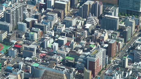 aerial view of tokyo from skytree tower