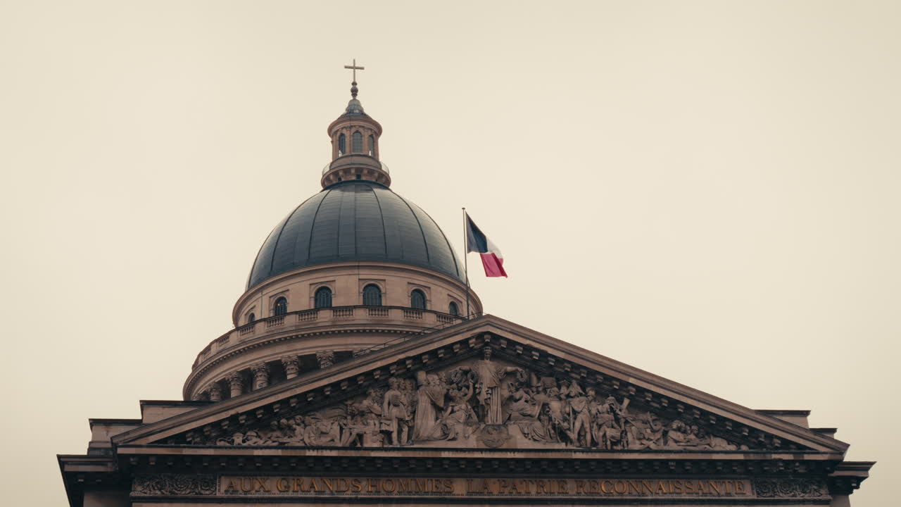 Exterior of the Panthéon in Paris, France
