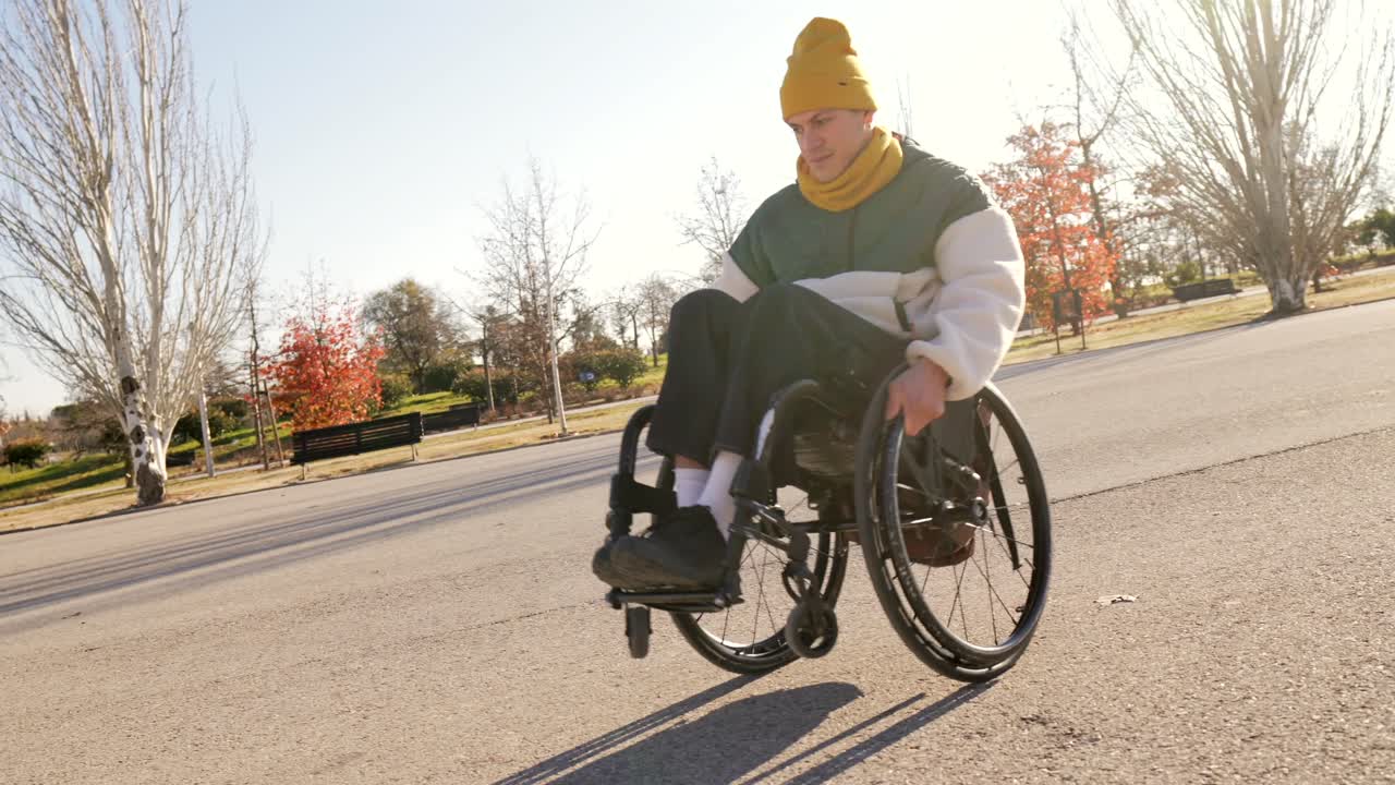 Person in a Wheelchair in a Park