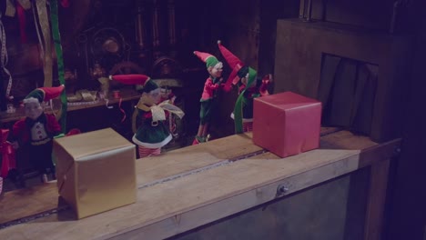christmas gifts passing by in a elf workshop in schilliger in gland switzerland