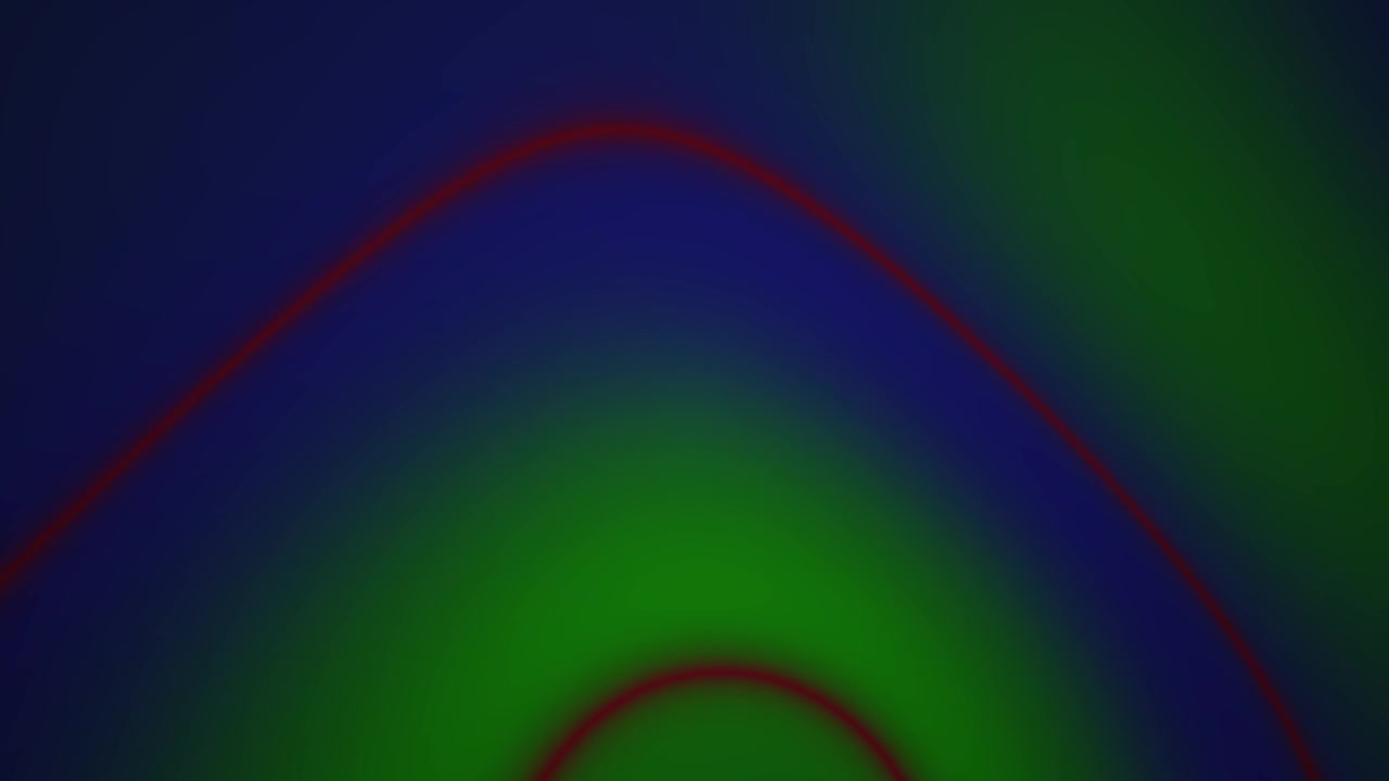 Dynamic Abstract Background with Flowing Red Lines and Green Blue Gradient