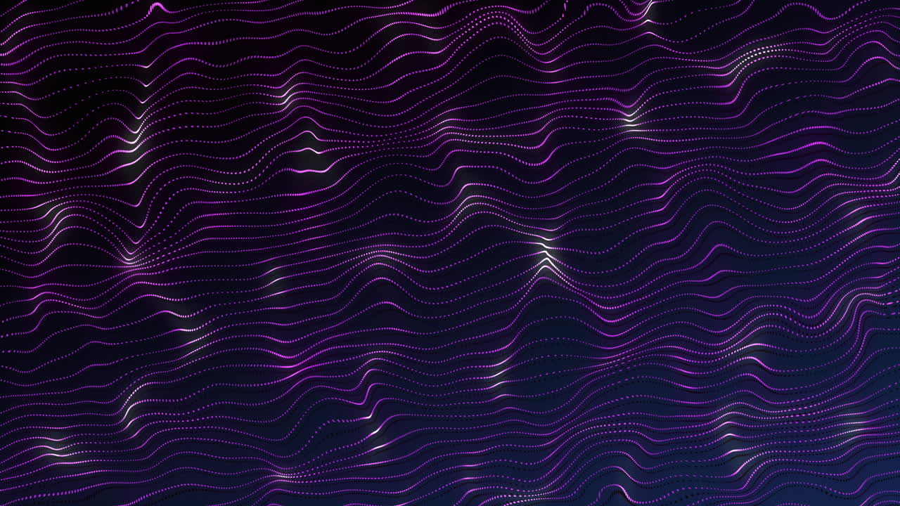 Animation of purple wave pattern on seamless loop