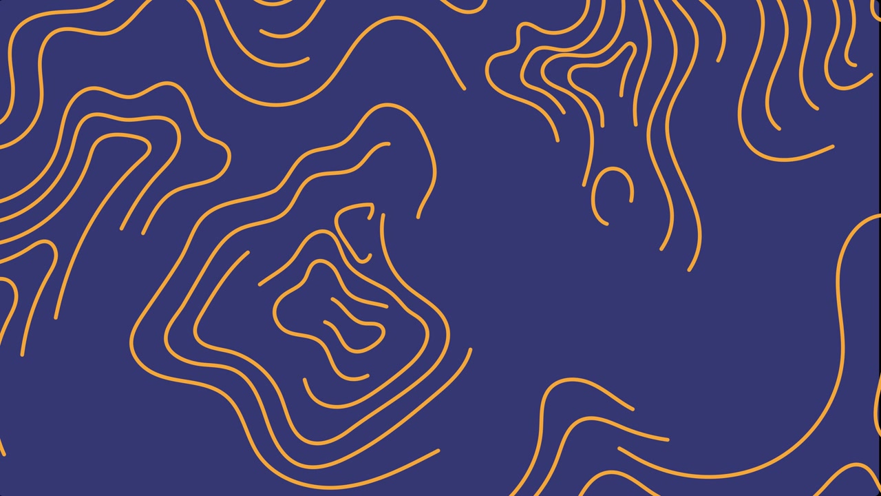 The background full of animated lines and circles with wave motion, After effect