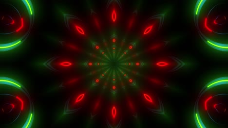 abstract glowing tunnel pattern