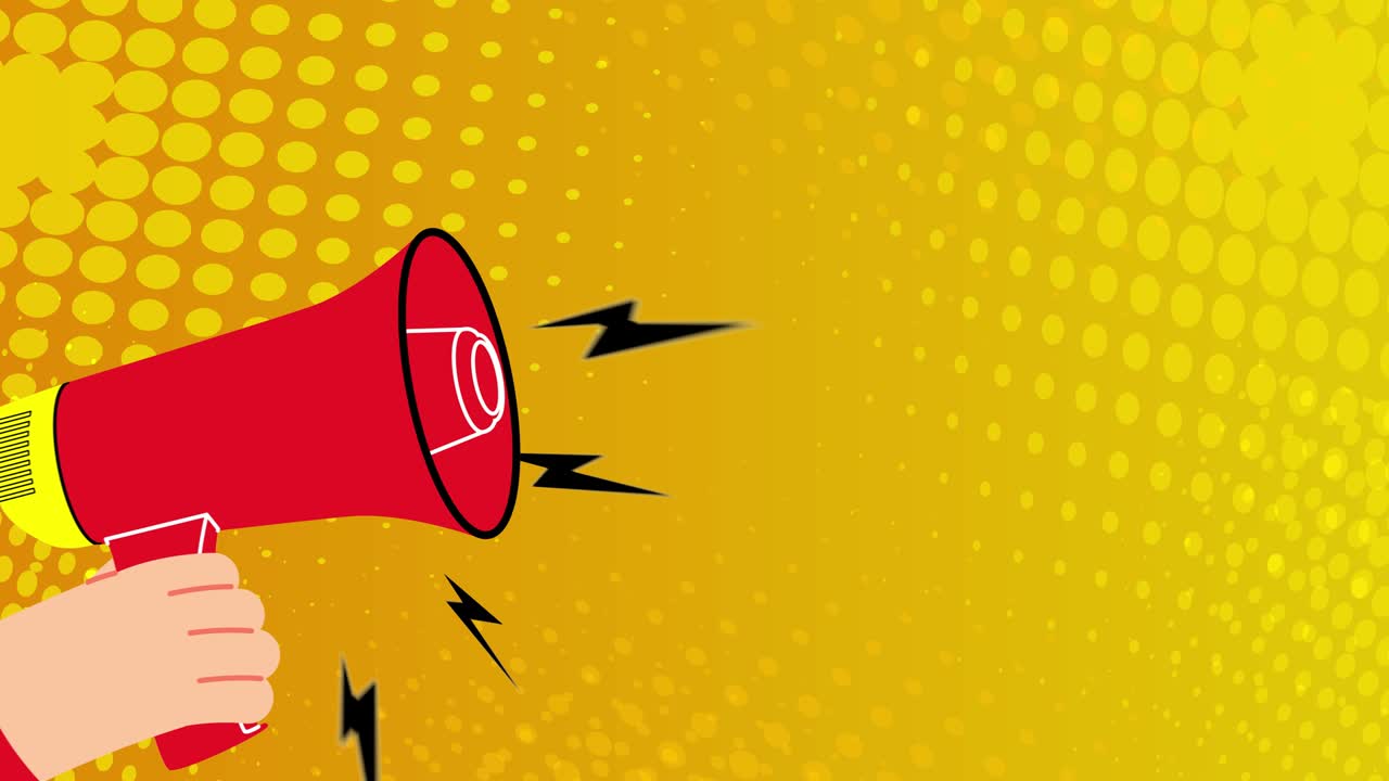 megafone retro com a palavra palavras cruzadas. anúncio de conceito de atenção.