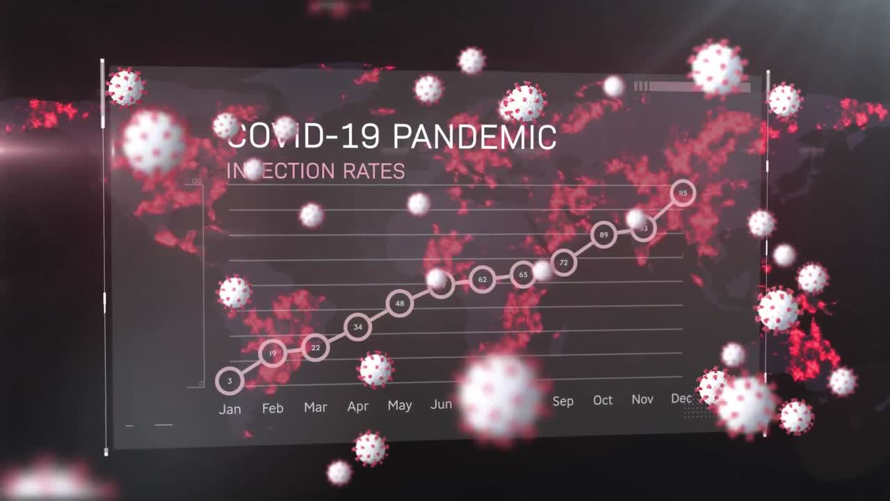 코로나19 인터페이스와 세계 지도