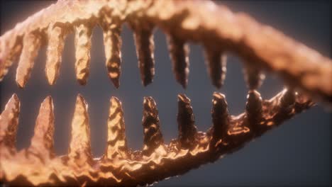 bright particulate 3d rendered dna