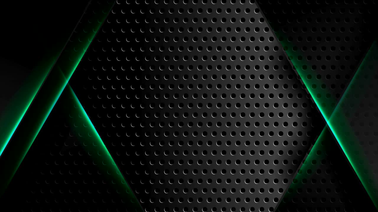 футуристическая технология видео анимации с зелеными светящимися линиями