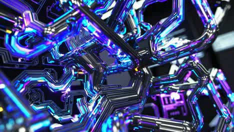 sistema de circuitos futuristas