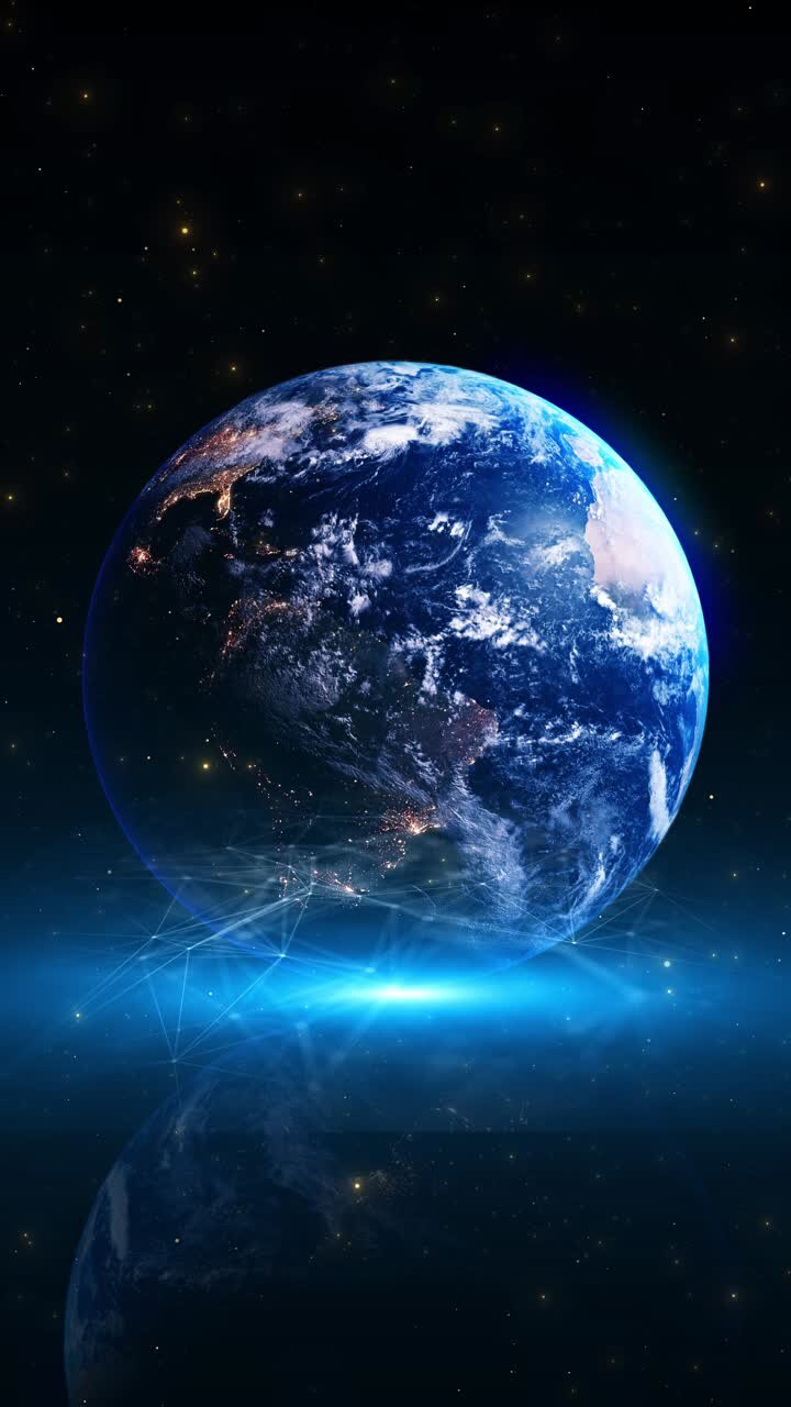 Mapa mundial de dados de conexão de rede global e transmissão de rede de IA em fibra ótica
