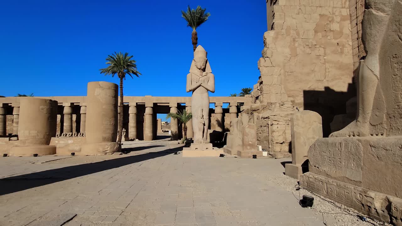 el templo de karnak en luxor, egipto.
