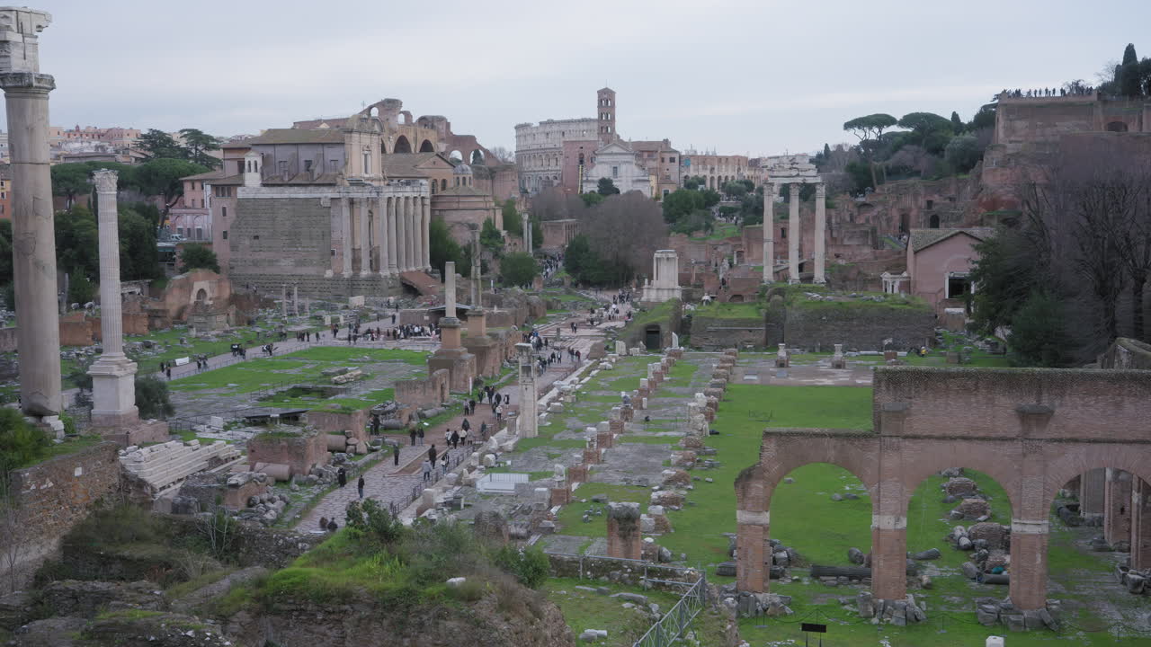 Roman Forum timelapse, Rome, Italy
