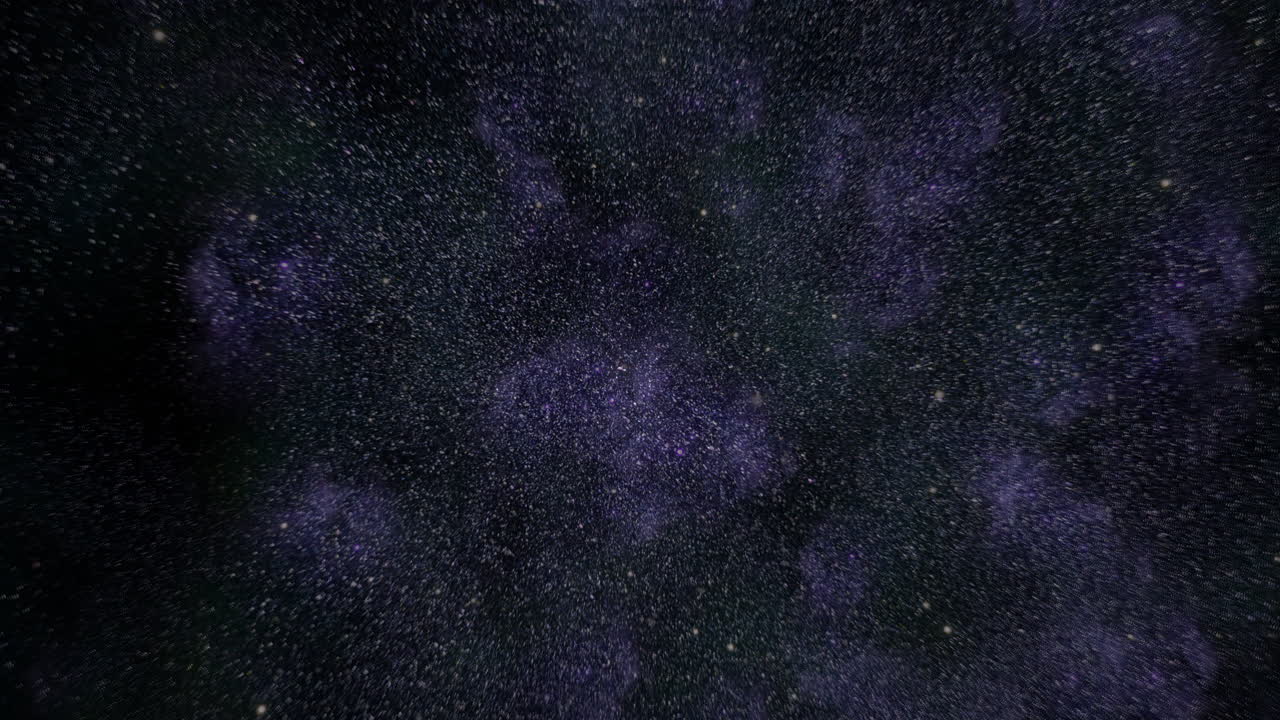 Spettacolo stellare: una nebulosa viola e blu ipnotizzante