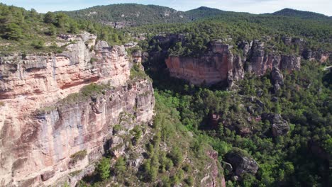 giants rock for climbing near siurana, a small village located near barcelona in spain